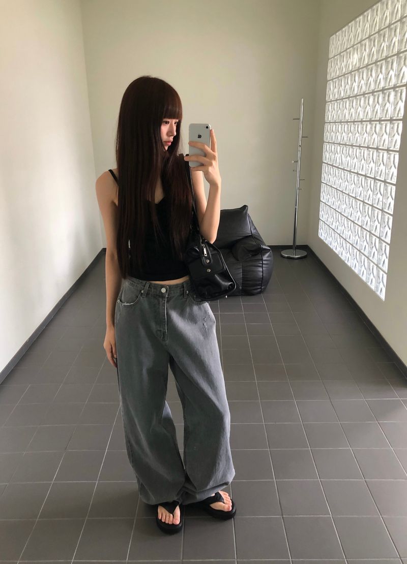 [ORIGINAL] Vine Straight Wide Denim Pants
