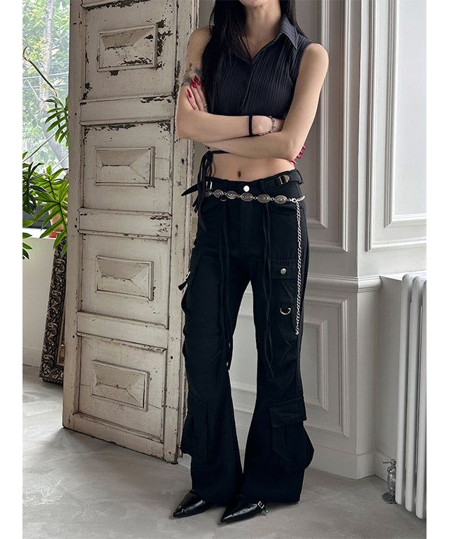 MUZESEOUL(ミューズソウル)の「Strap pin tuck pocket pants(Pants)」