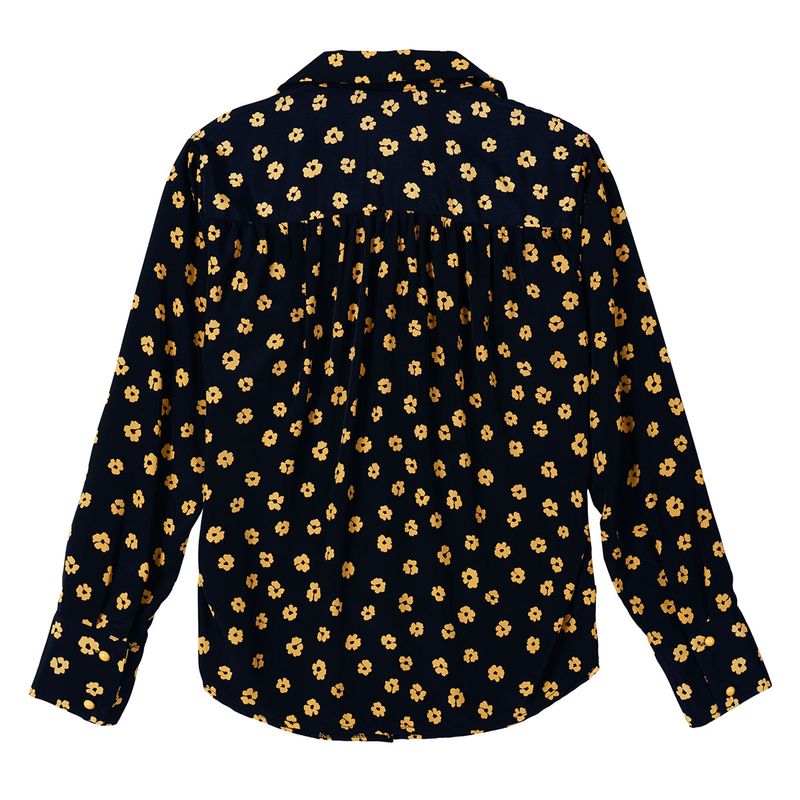 フラワーラインシャツ / FLOWER LINE SHIRT_NAVY