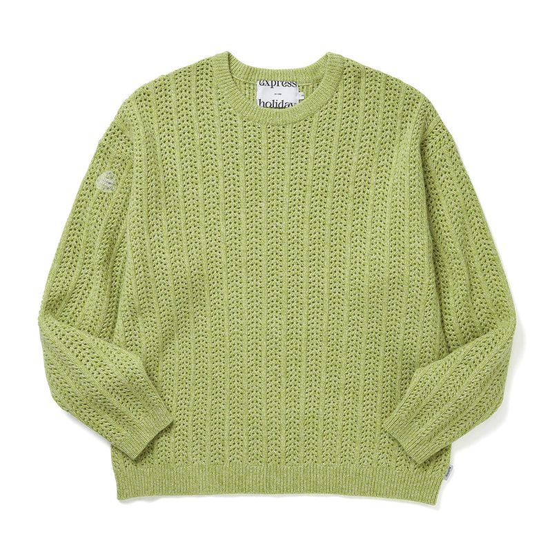 Express Holiday(エクスプレスホリデー)の「Express Holiday Mix Knit_Lime(Tops)」