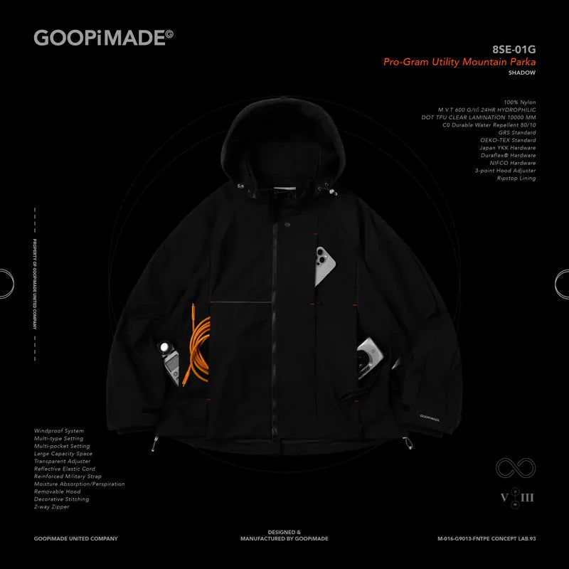 GOOPiMADE（ グーピメイド）の「“8SE-01G” Pro-Gram Utility Mountain Parka（Jackets/Outerwear）」
