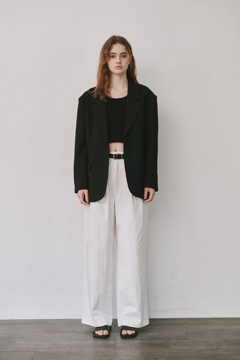 Boy wool jacket (Black)