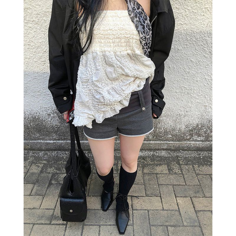 Noir Fold Shorts