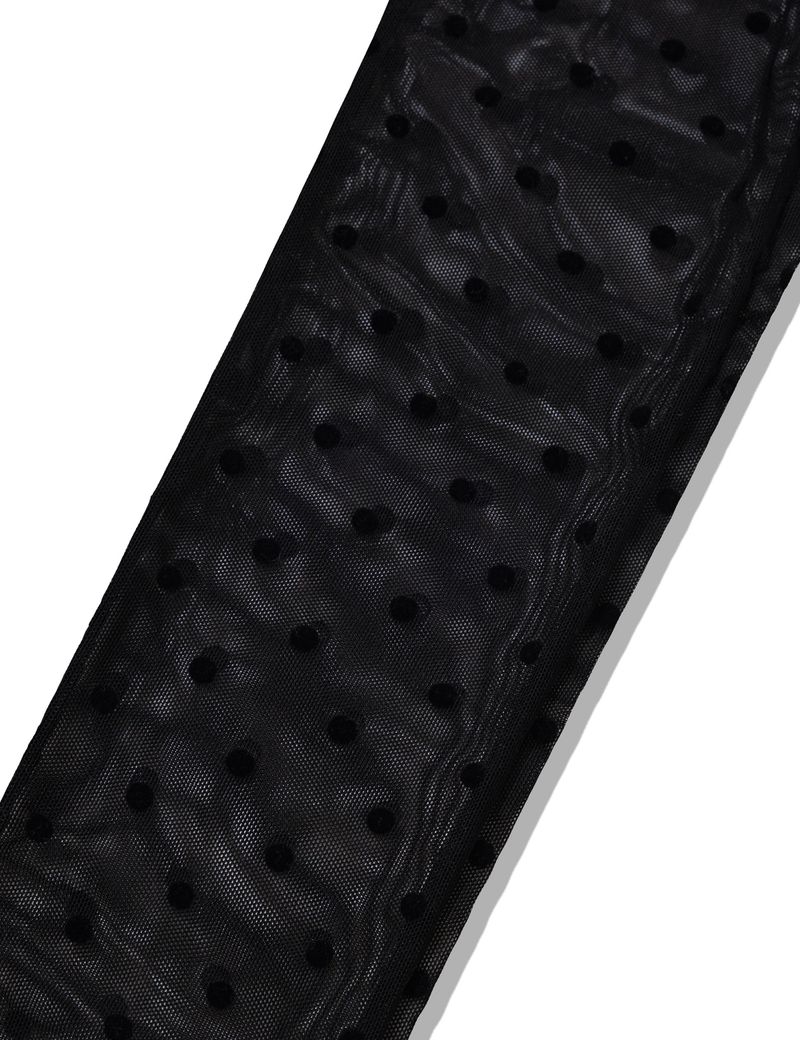 MESH DOT KNEE SOCKS(BLACK)