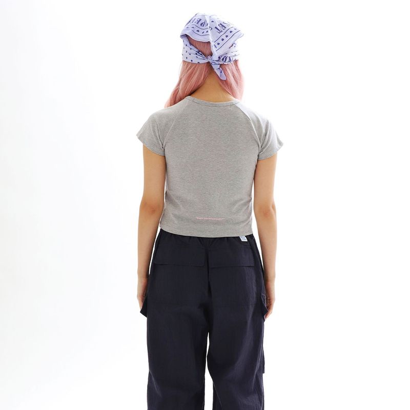 ザットガールバイブTシャツ_メランジグレー