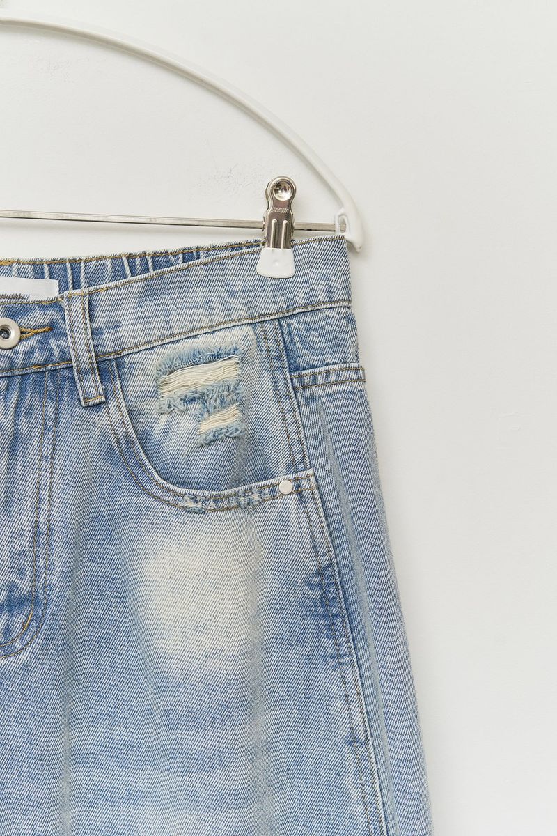 Brick Brushed Wide Denim