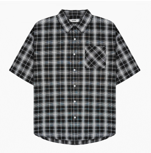 Thin Check Dark & Light Short-Sleeve Shirt