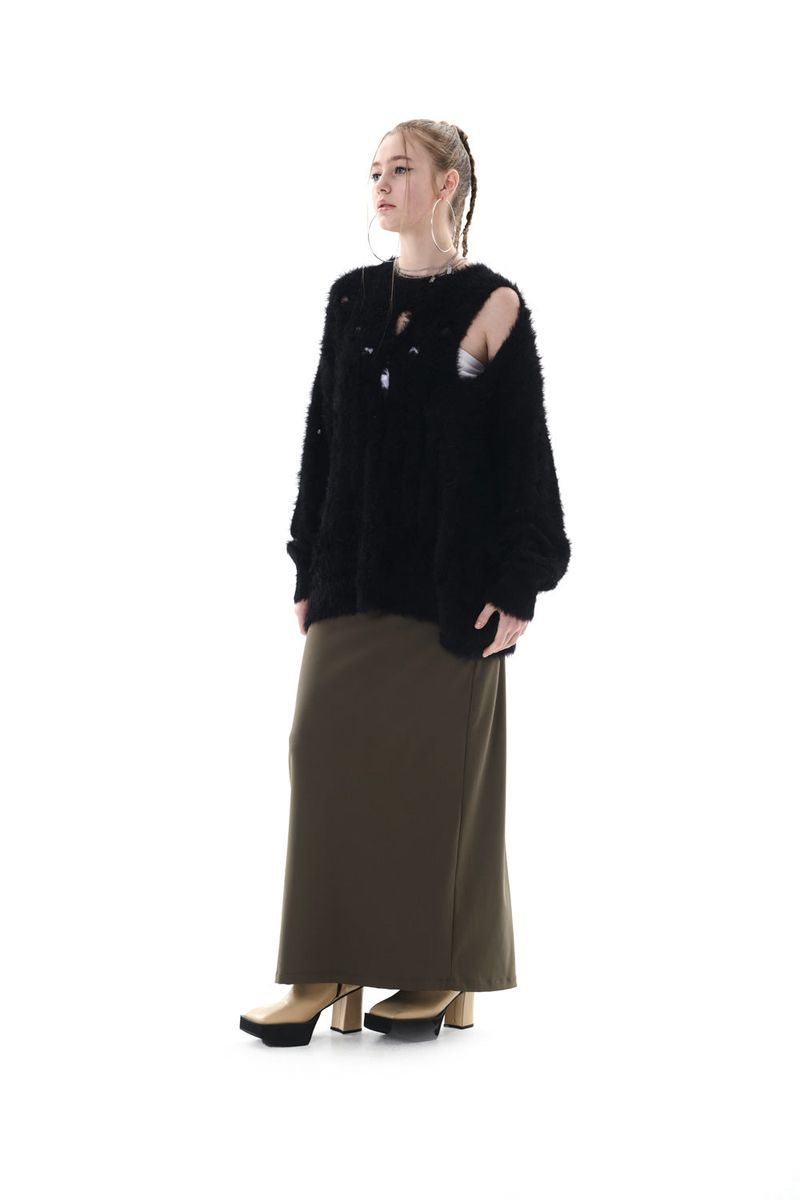 STITCH MAXI SKIRT