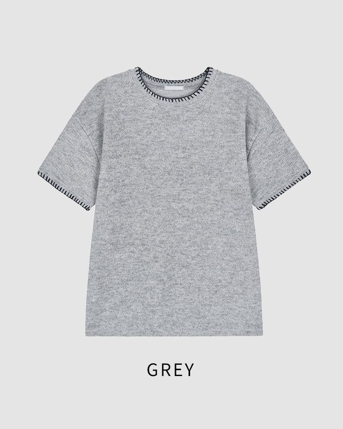 (M's) Stitch Copped Knit