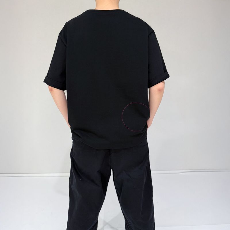 ジェンダーレス ㅁ Tシャツ - ブラック