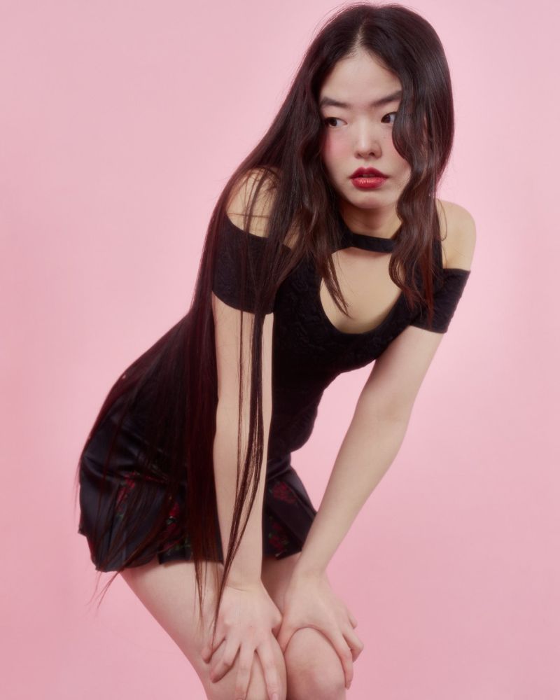 ROSE HALTER BLOUSE [BLACK]