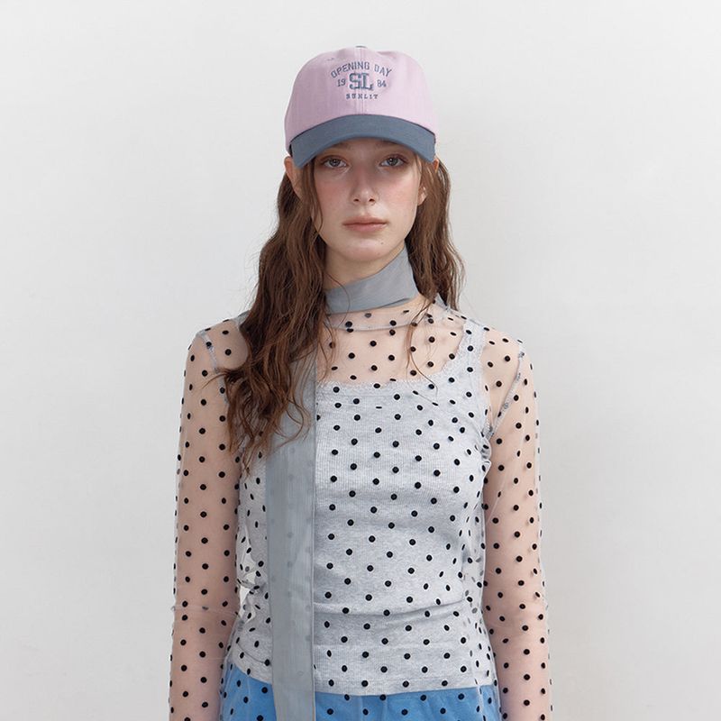 SYMBOL LOGO BALL CAP (PINK/CHARCOAL)