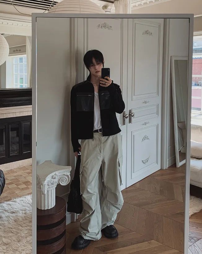Paul Wide Cargo Cotton Pants