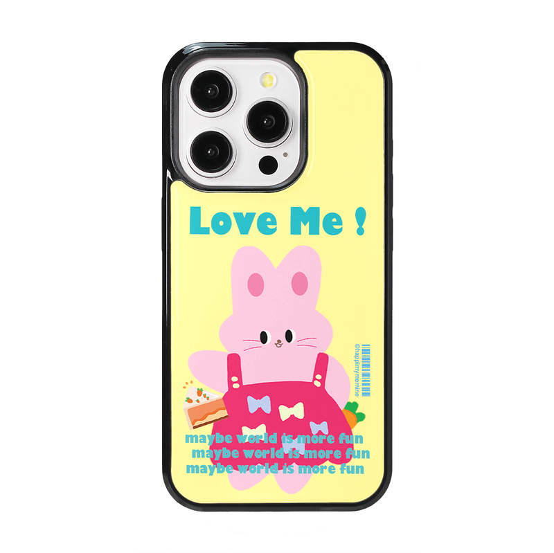 HAPPIMYMEMINE（ハッピーマイミーマイン）の「[MADE] ラブミーフォンケース イエロー（スマホグッズ/小物）」
