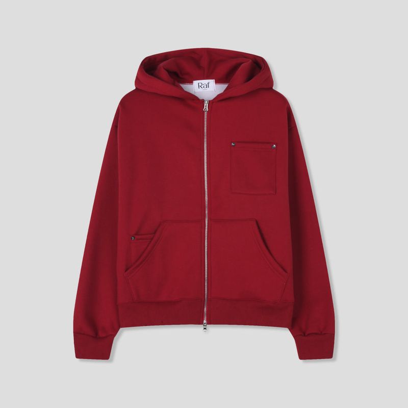 Rivet Pocket Hood Zip-Up