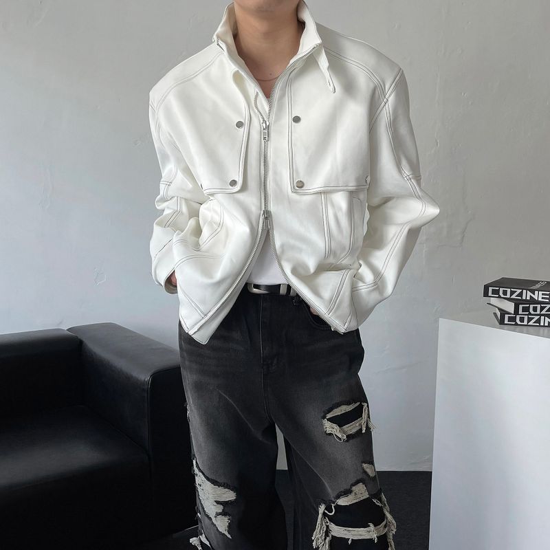 COZINESS（コジネス）の「OWN Boyan Suede Neck Collar Jacket (3 colors)（Jackets/Outerwear）」