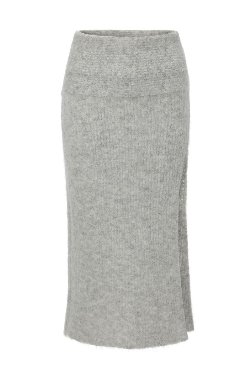Mocha slit skirt