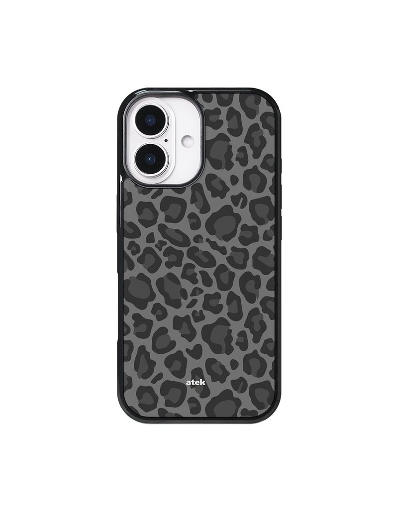 ATEK(アテック)の「Leopard Magsafe Glass Bumper Case(Grey)(Smartphone Accessories)」