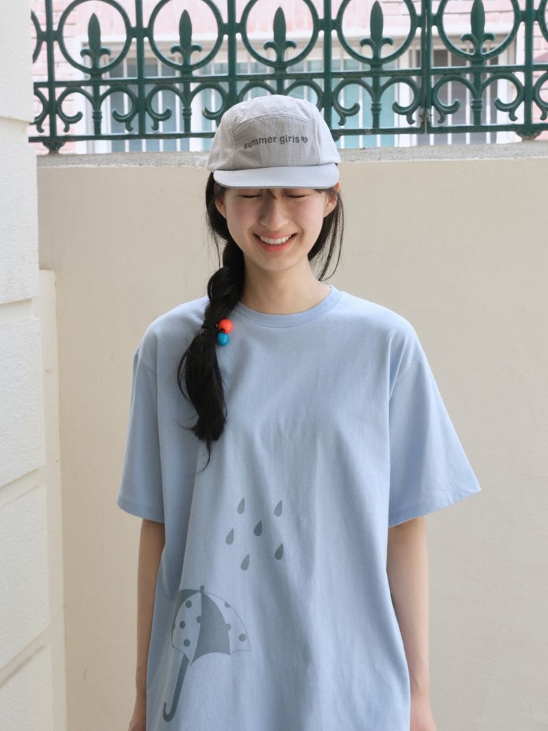 Summer girls nylon camp cap - Gray