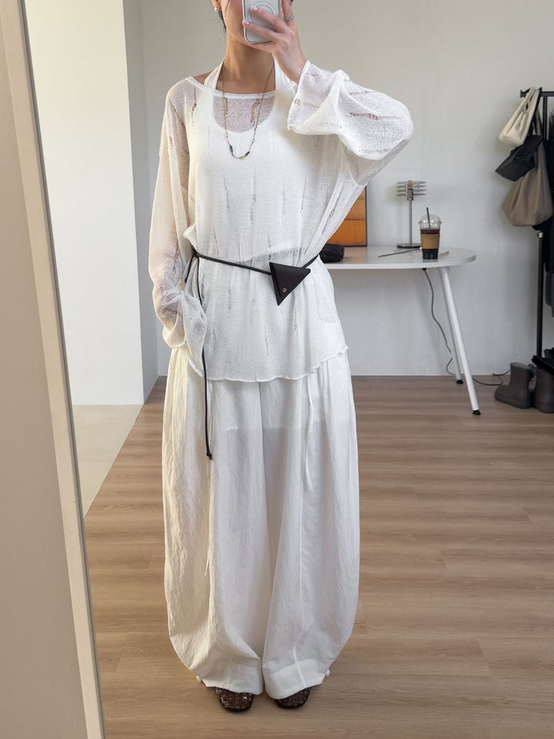 Triangle Leather Strap Belt