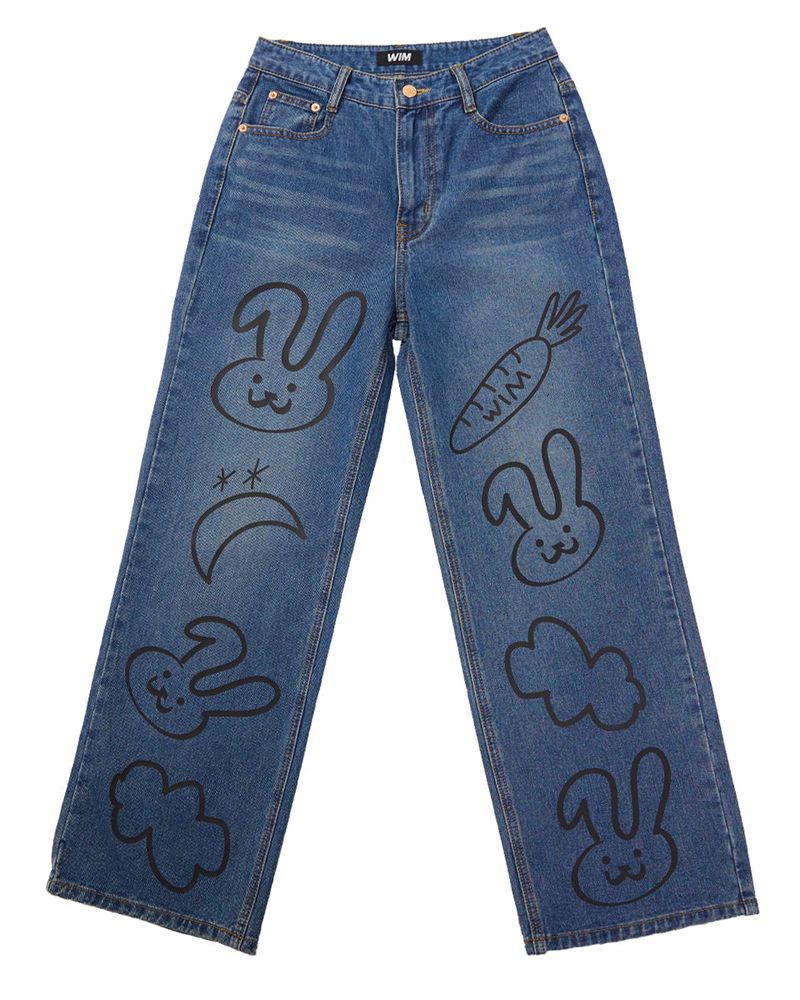 WIM（ダブリューアイエム）の「グラフィティーコレクションデニムパンツ（パンツ）」