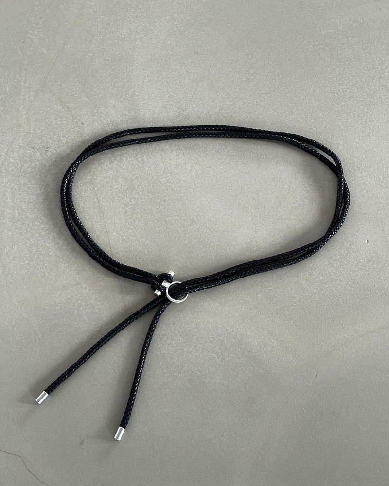 Ring two-string loop strap belt