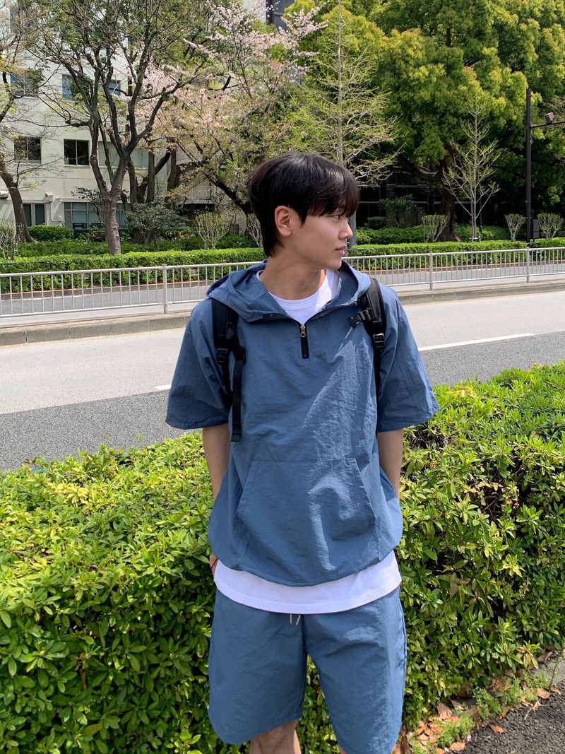 Terry Anorak Nylon Hooded Setup