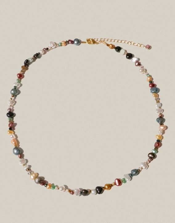 Multi Color Pearl Necklace
