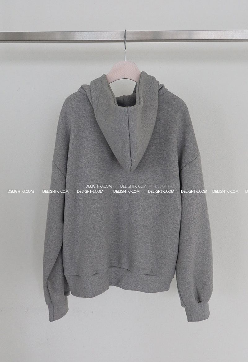 Heart frill oversized fit hooded jacket