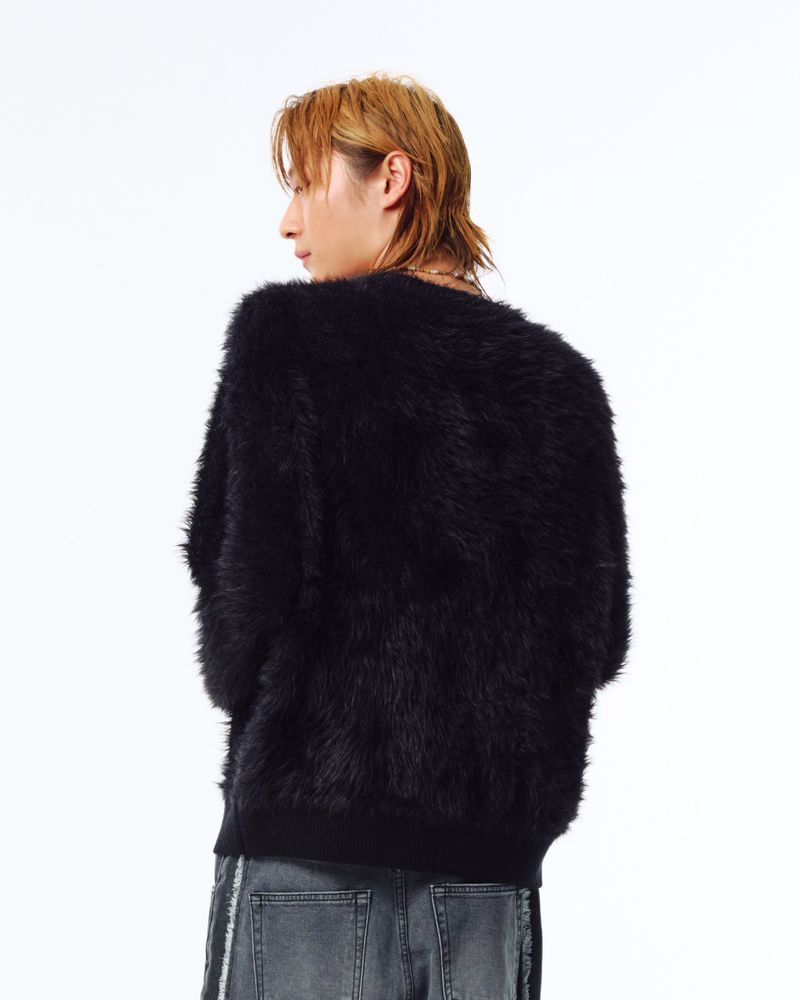 Hairy Cardigan/Black