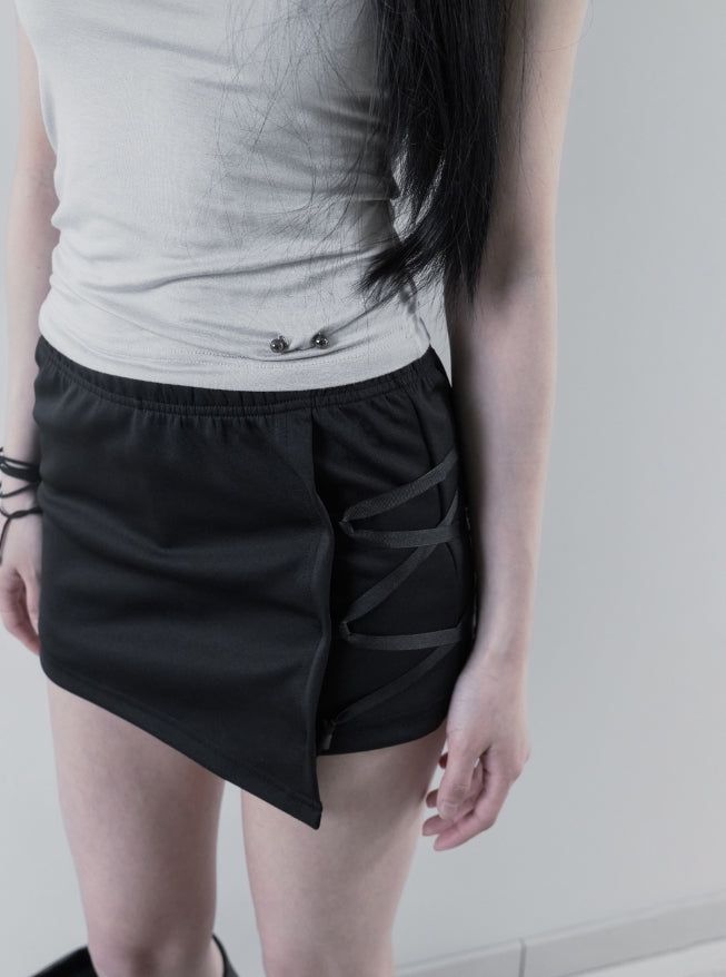 mnem（ムネム）の「26SS★ [mnem] Corset Detail Mini Skort（Pants）」