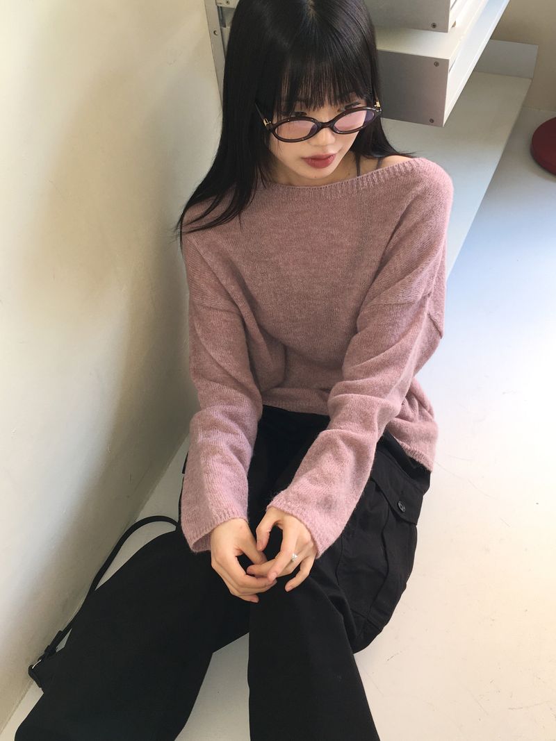 Hetch Spring Alpaca Wool Lip Neck Knit