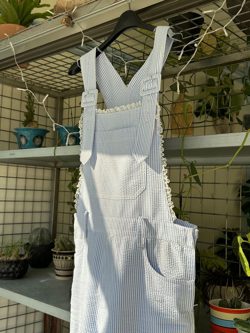 Seersucker overall