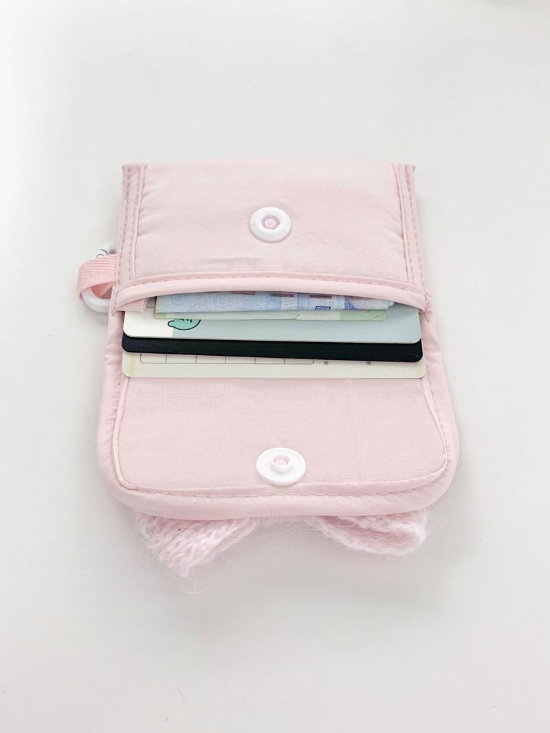 coquette ribbon card wallet