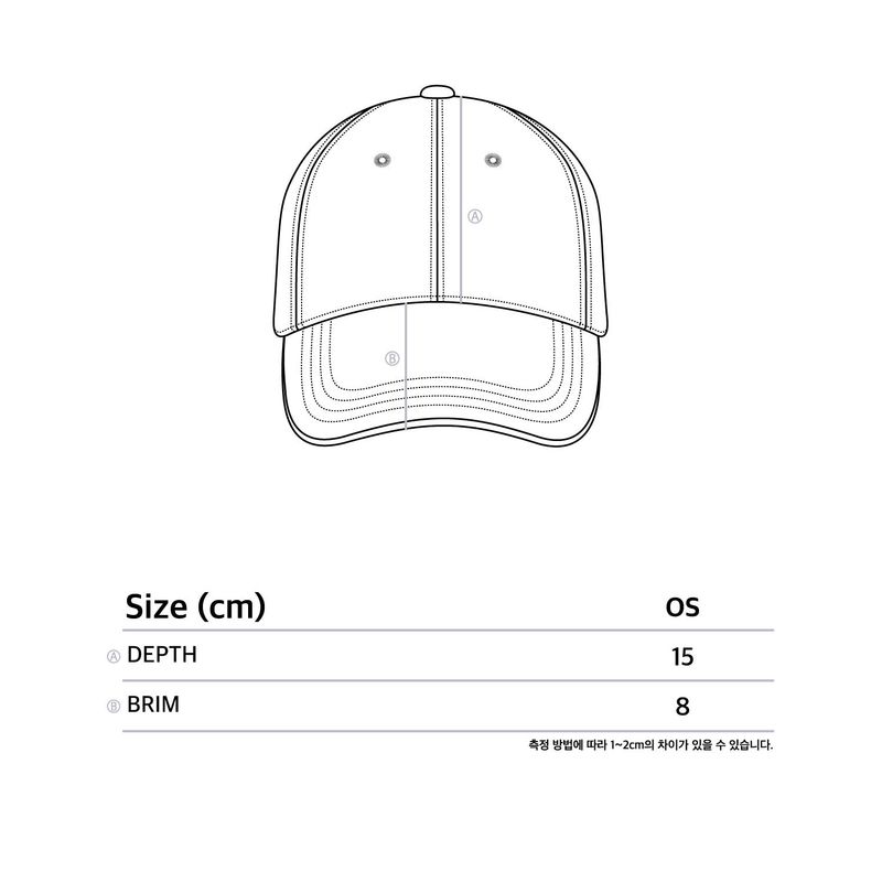 BASIC LOGO WASHED BALL CAP (CAMO CHARCOAL)