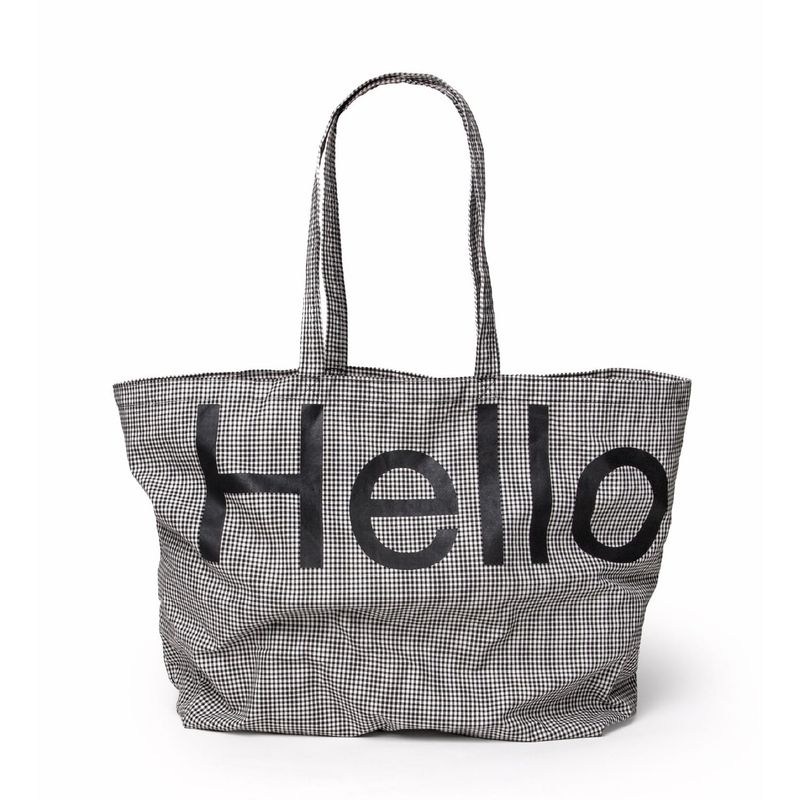 hellodude（ハローデュード）の「ビッグトートバッグ - ブラックチェック（バッグ）」