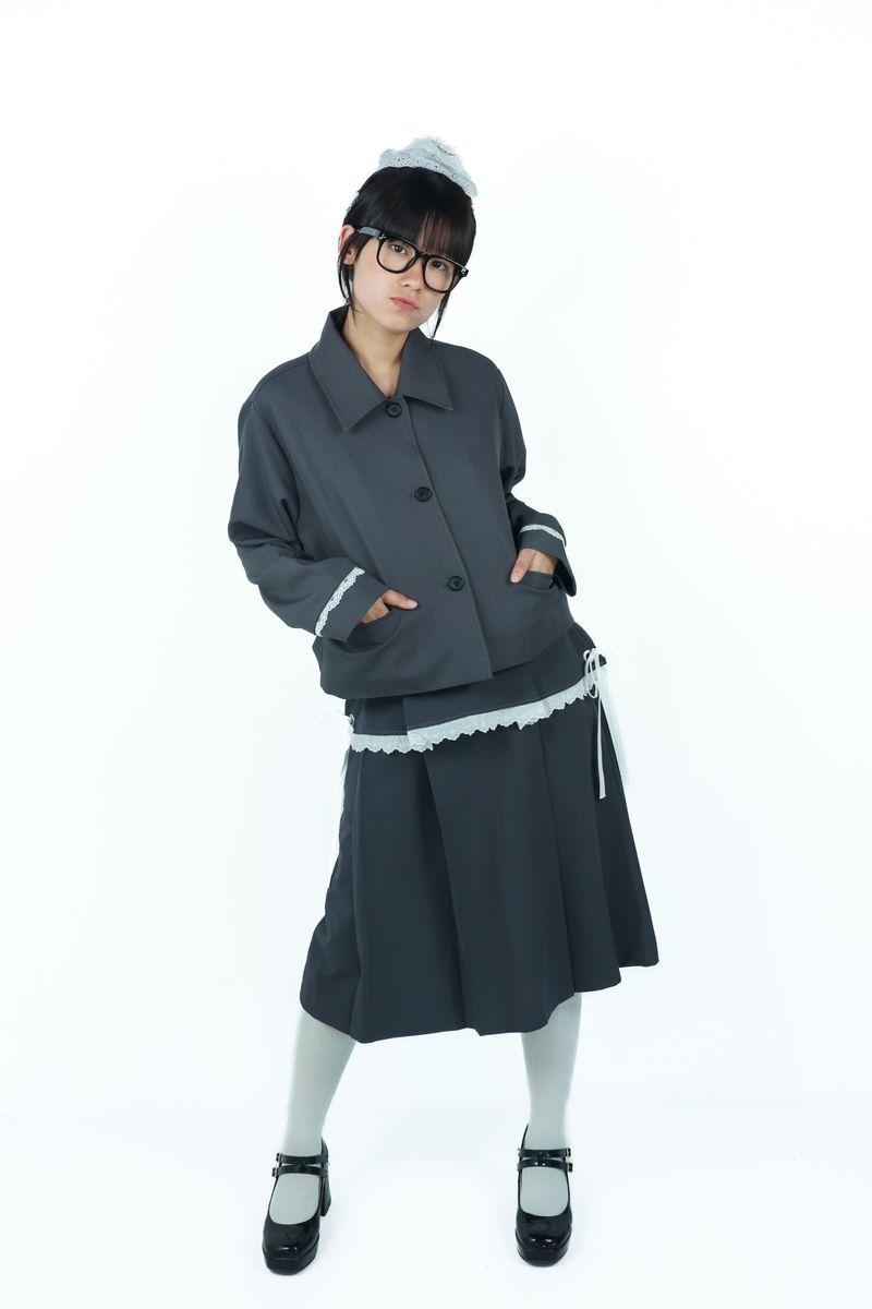 bigribbon jacket(gray)