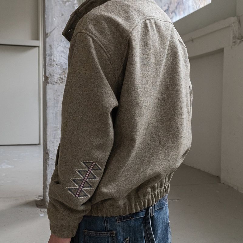 Machete wool blouson / Taupe melange