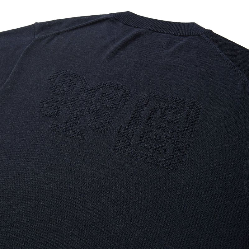 Totem short sleeve knit / Navy