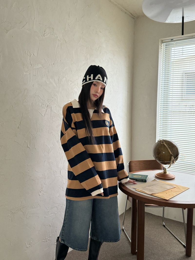 Stripe rugby T