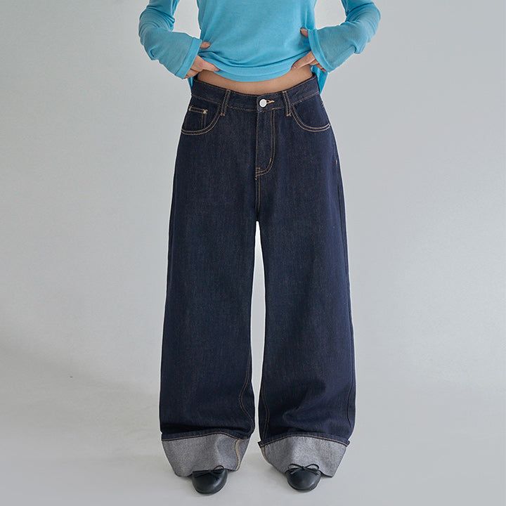 blitti（ブリッティ）の「[made/4size] [Tinde] Roll-Up Raw Denim Wide Pants -2color（Pants）」