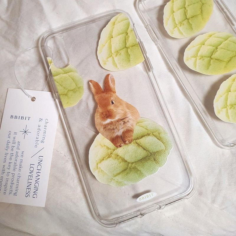 melon cream bread bunny jelly hard phone case