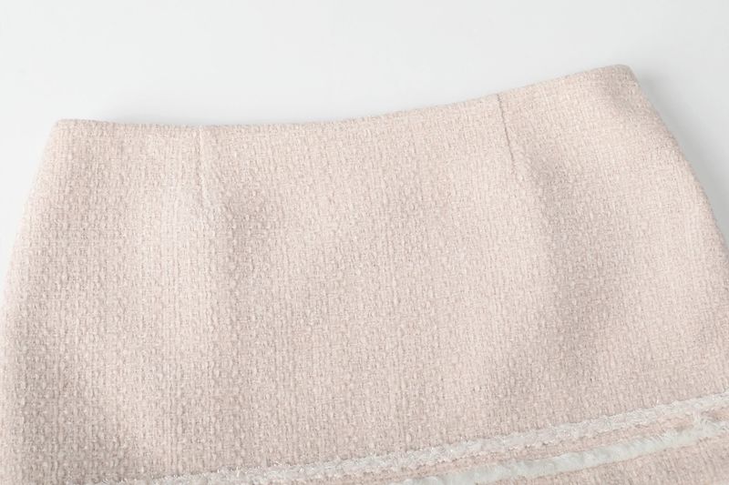 Carrie tweed skirt - pink