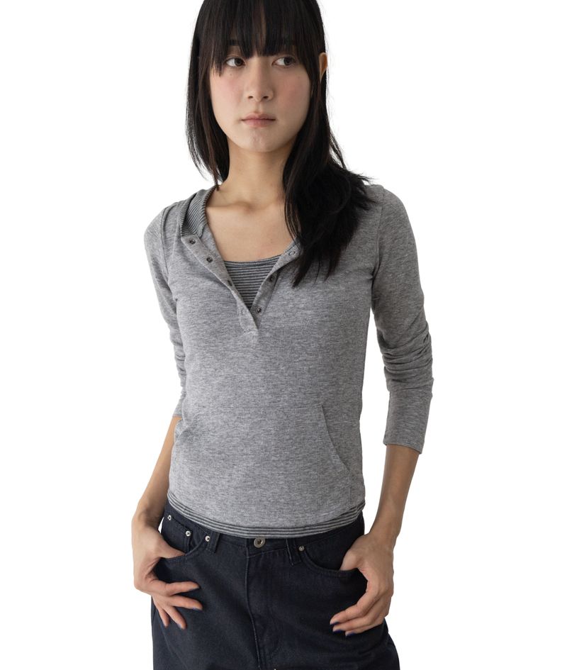 Monde Deep Henley Hoodie