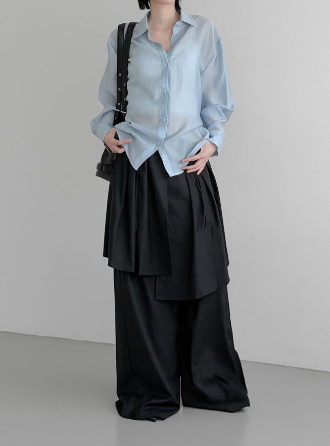 (Unisex) Tre Maxi Strap Wrap Slacks
