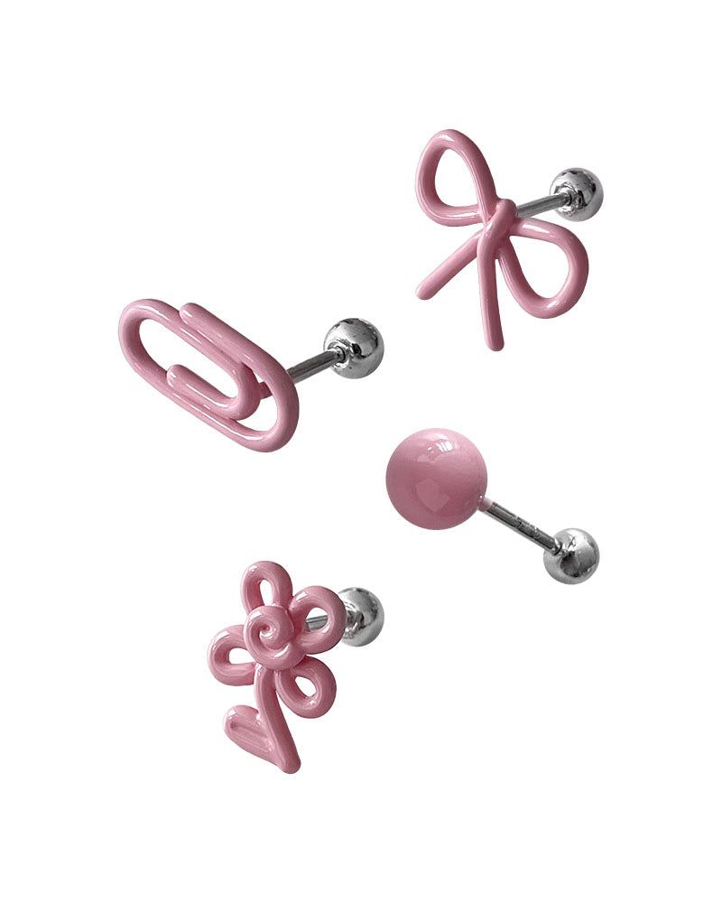 フルーツドゥードルピアス（ベビーピンク）