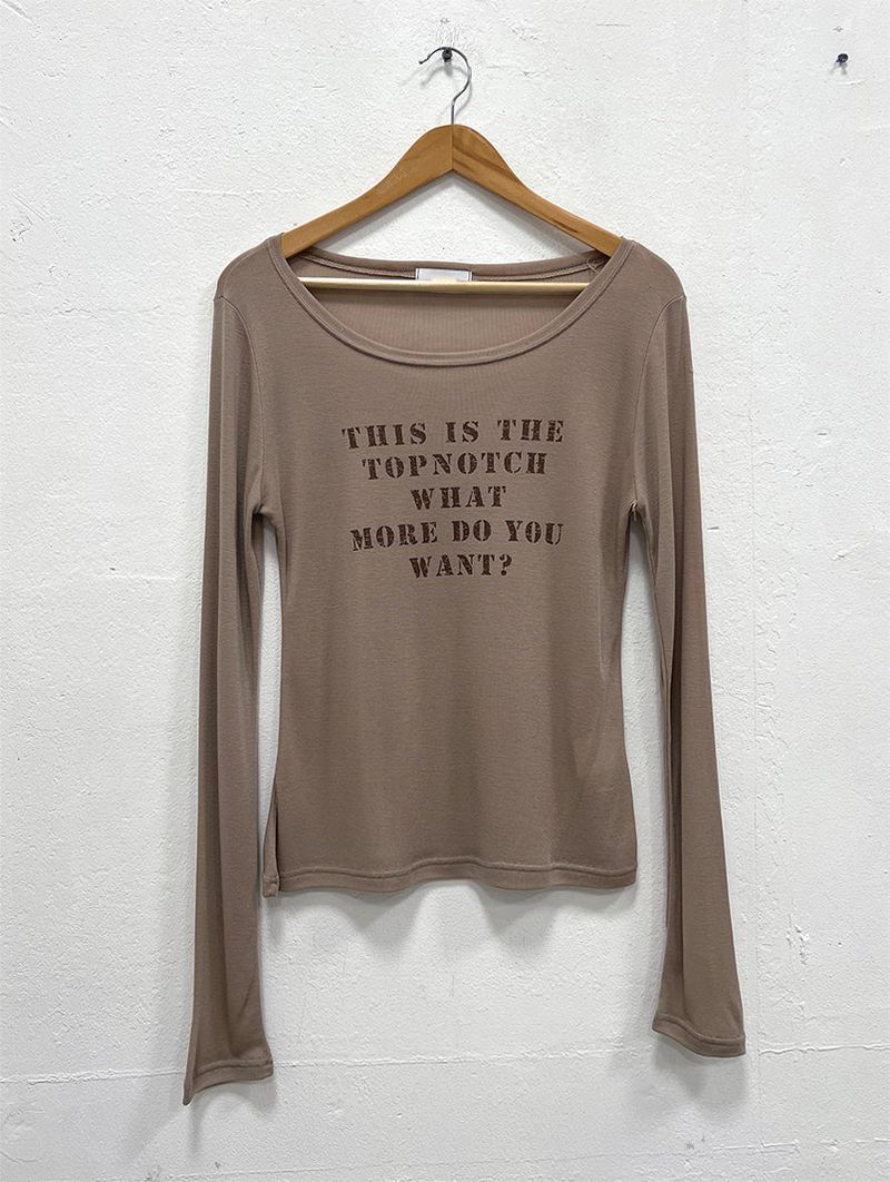 WIDE-NECK PRINTED LONG SLEEVE (3C)