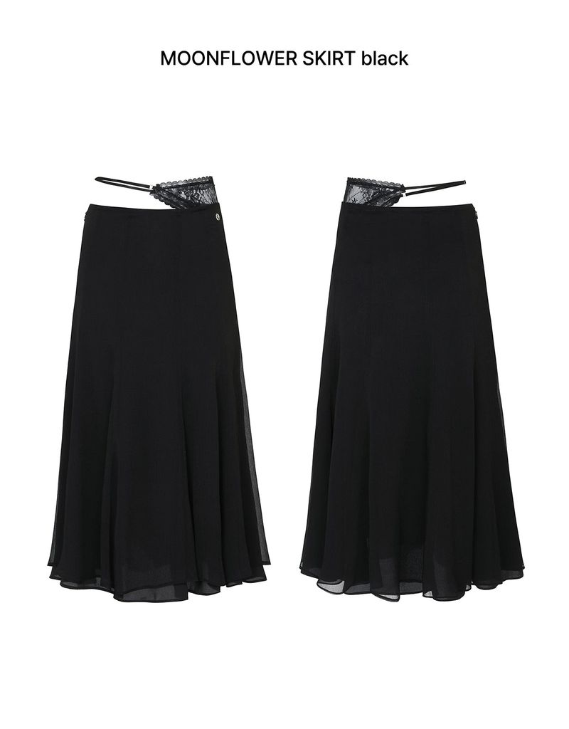 MOONFLOWER SKIRT black