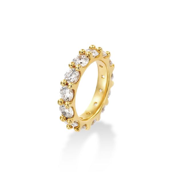 MACIER(マシール)の「4MM Prong Setting Tennis Ring (gold)(Accessories)」