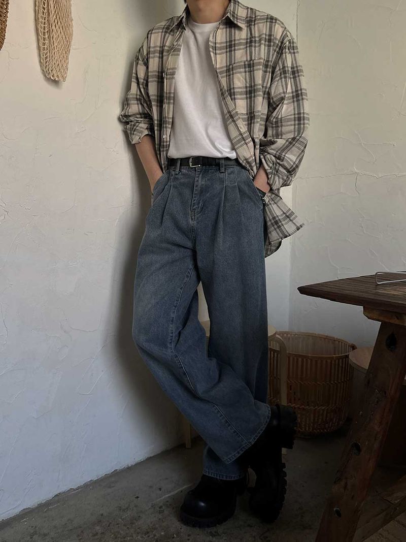 ASCLO(エジュクロ)の「ASCLO Double Tuck Denim Pants (4color)(Pants)」